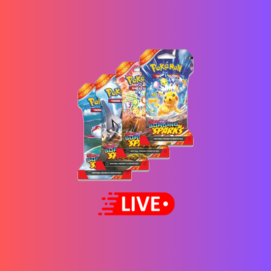 Surging Sparks loose Booster Pack Live Rip