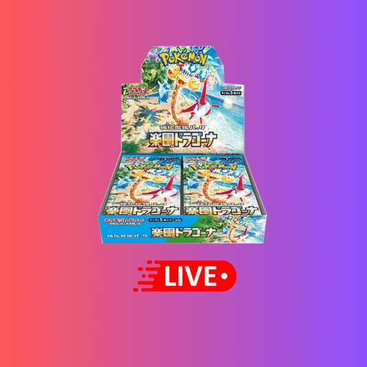 Japanese Pokemon Paradise Dragona Booster Box Live Rip