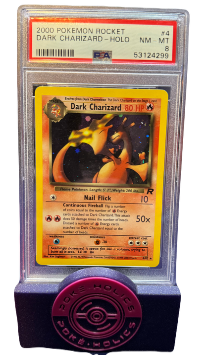 Pokemon Dark Charizard Holo #4 2000 Team Rocket PSA 8