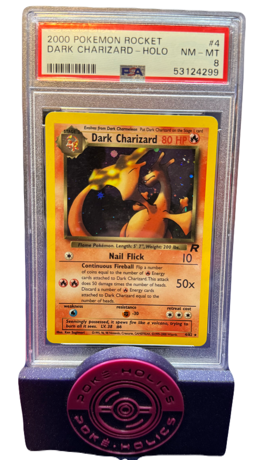 Pokemon Dark Charizard Holo #4 2000 Team Rocket PSA 8
